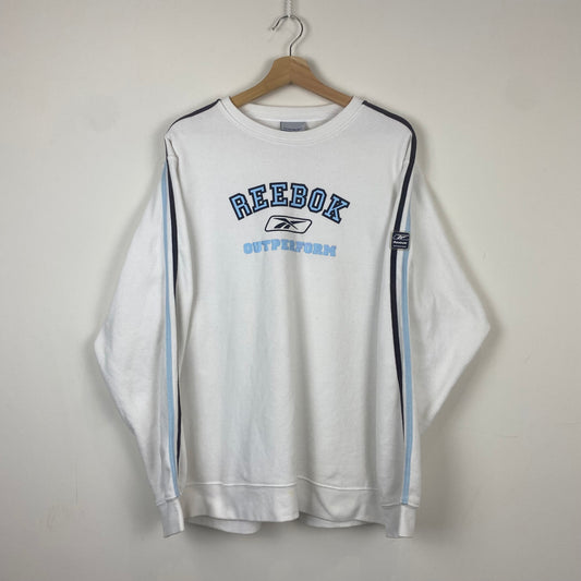 Reebok White Sweatshirt - L