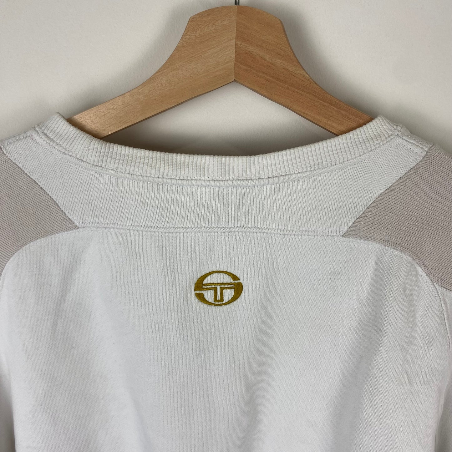 Vintage Sergio Tacchini White Sweatshirt - S