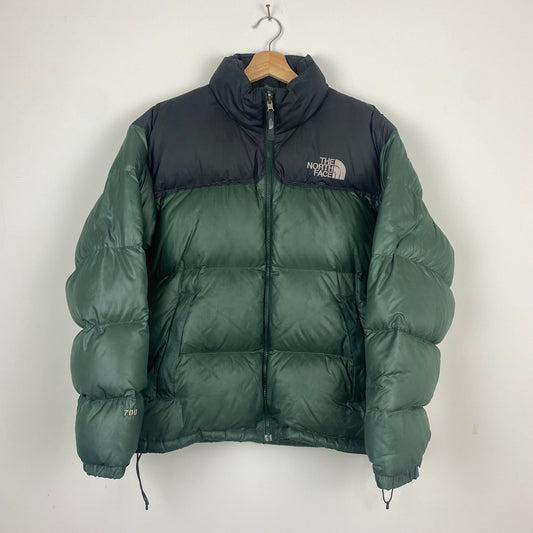 Vintage The North Face Olive Nuptse Puffer Jacket - M