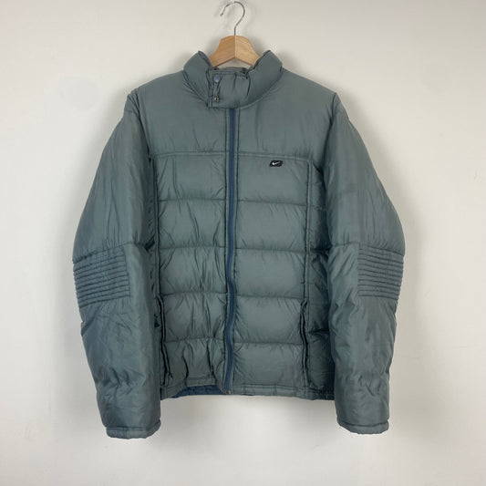 Vintage Nike Grey Puffer Jacket - M