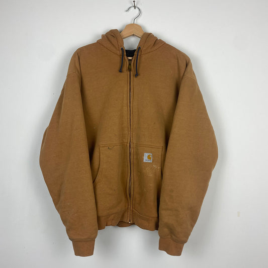 Vintage Carhartt Brown Zipper Jumper - L/XL