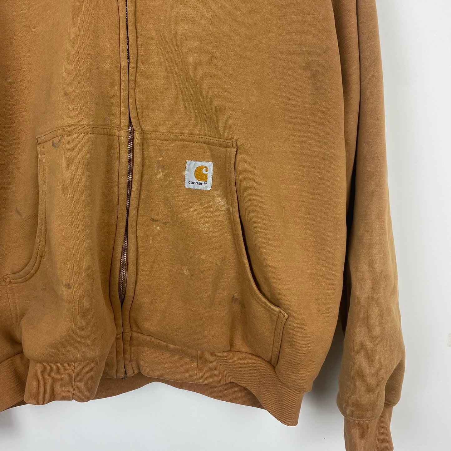 Vintage Carhartt Brown Zipper Jumper - L/XL