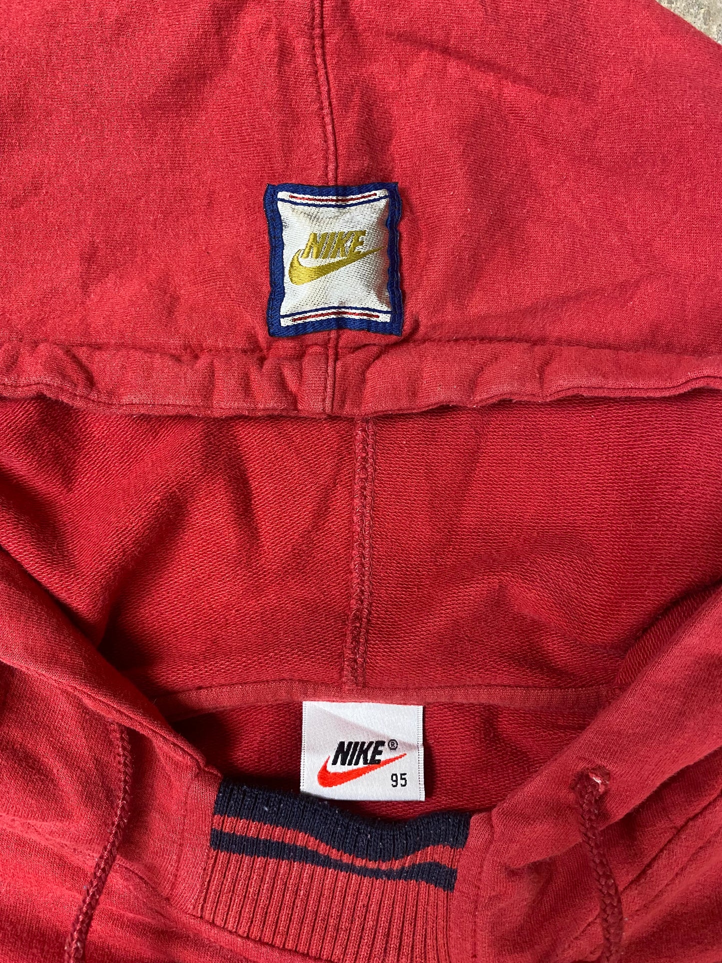 Vintage Red Nike Inc. USA Hoodie - M