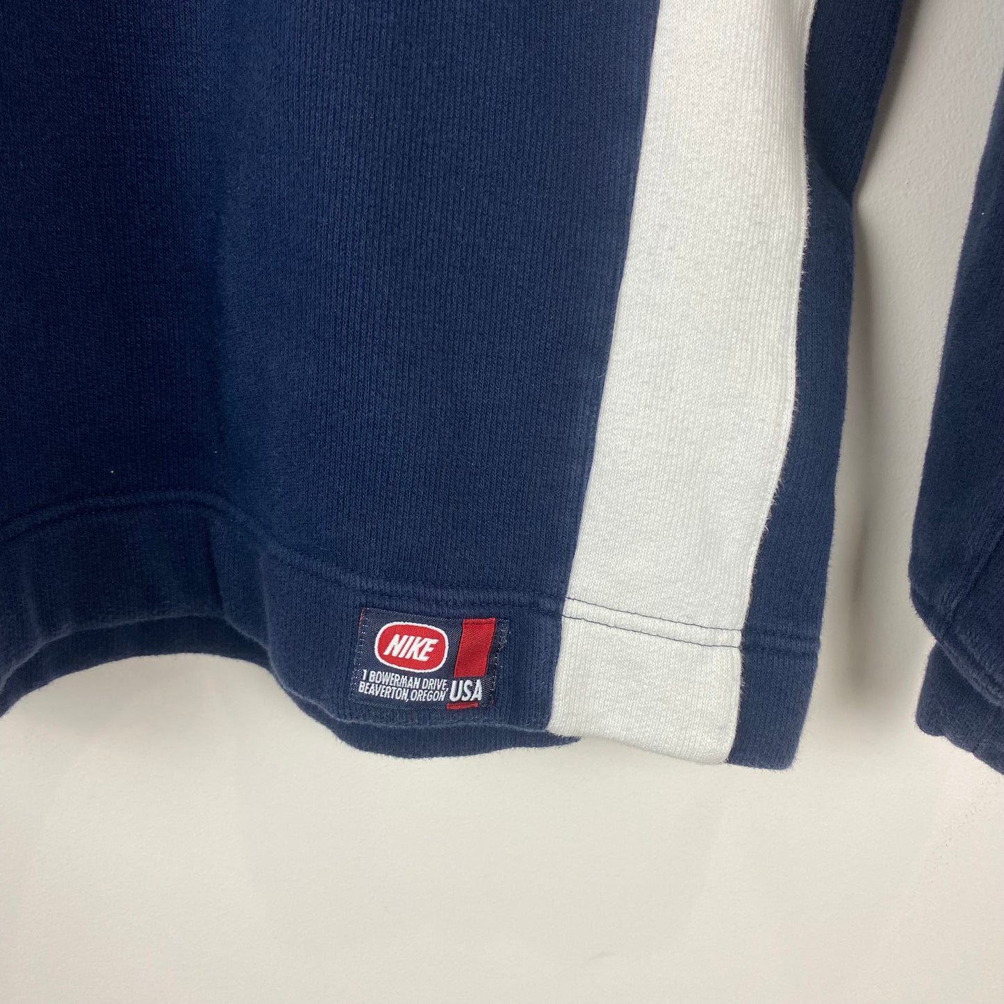 Vintage Nike Navy Quater Zip Sweatshirt - S