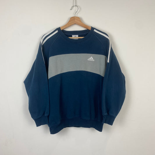 Vintage Adidas Navy Sweatshirt - XS