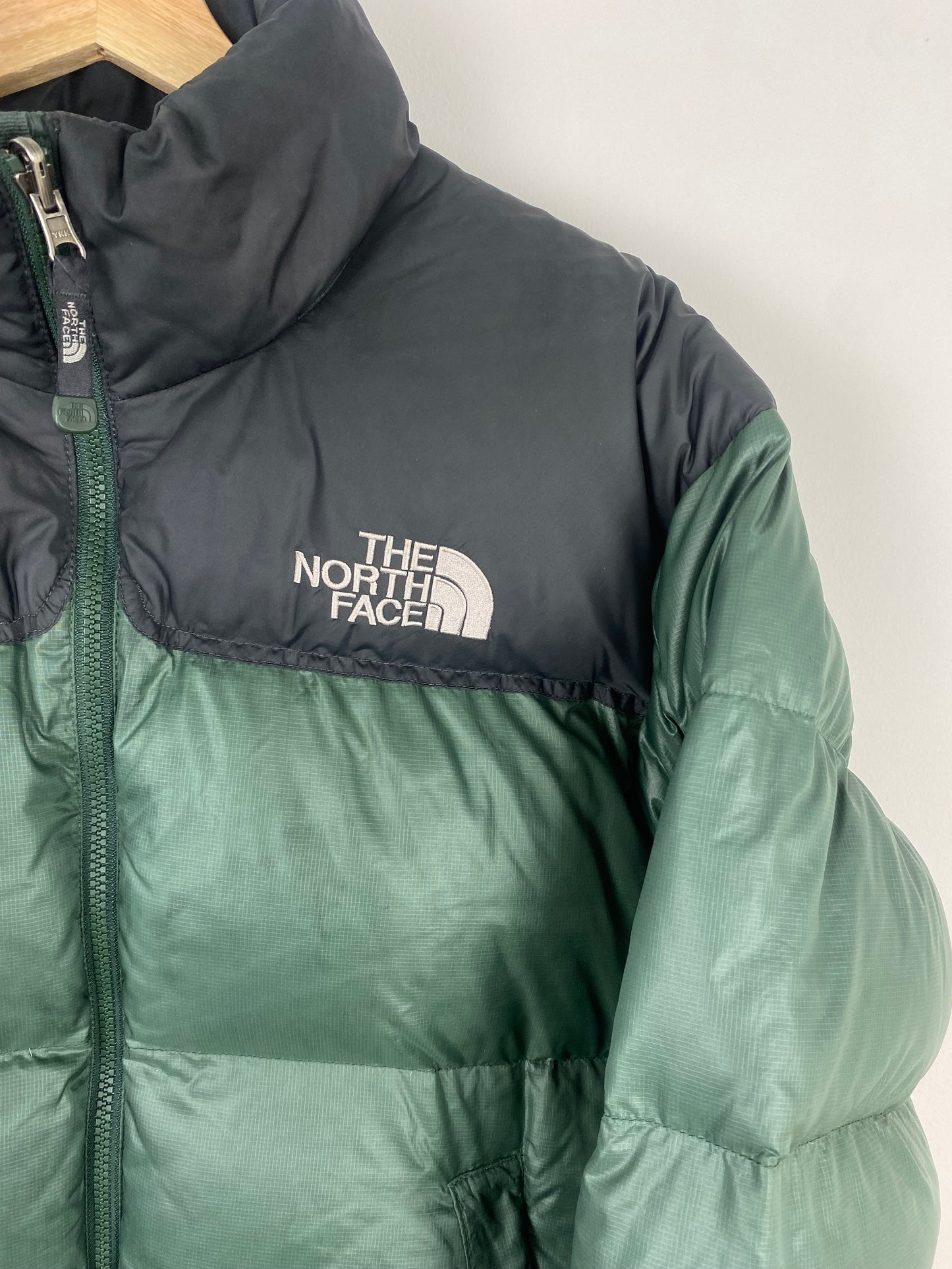 Vintage The North Face Olive Nuptse Puffer Jacket - M