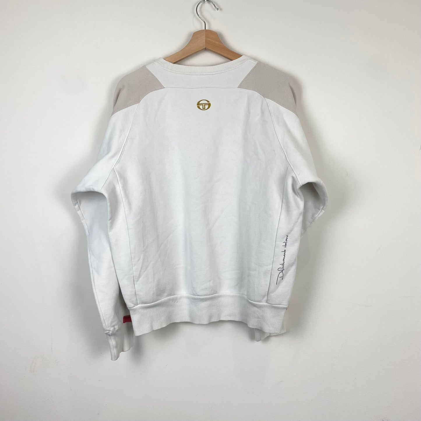 Vintage Sergio Tacchini White Sweatshirt - S