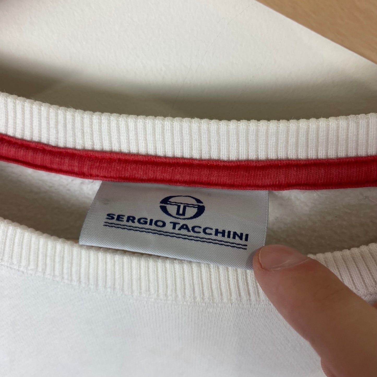 Vintage Sergio Tacchini White Sweatshirt - S