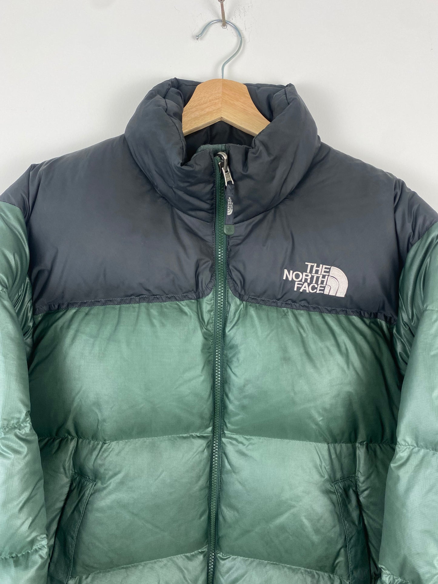 Vintage The North Face Olive Nuptse Puffer Jacket - M