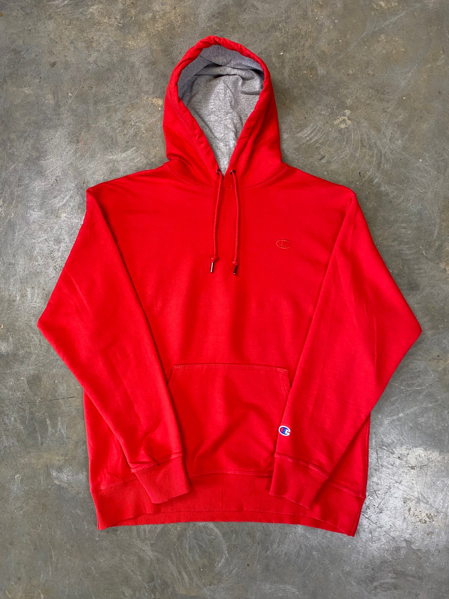 Red Champion Hoodie L