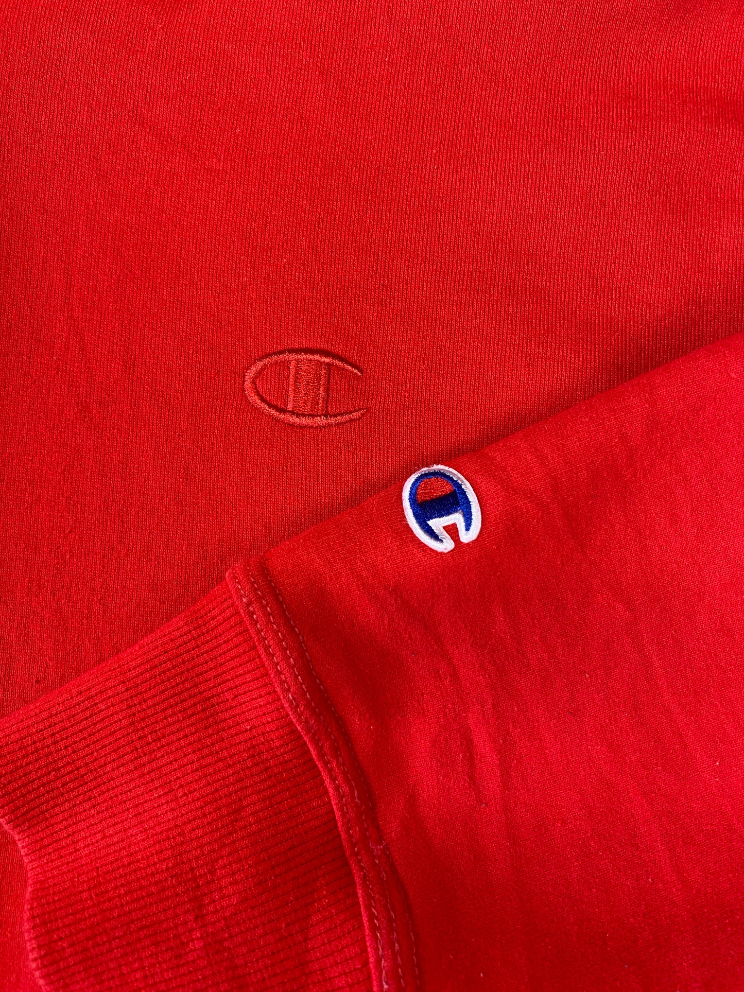 Red Champion Hoodie L